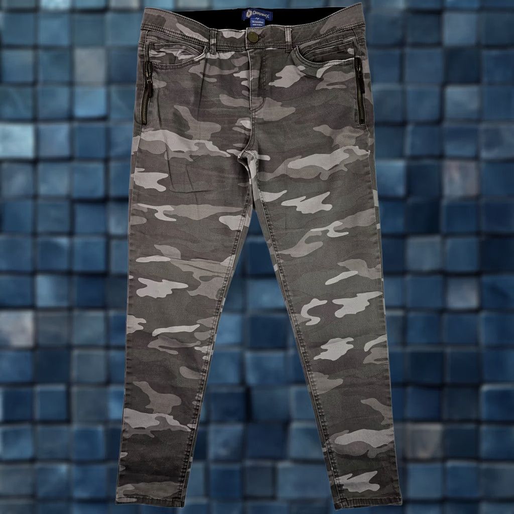 Vintage VINTAGE Democracy Ab Technology Ankle Skinny Jeans Women 14 Gray Camouflage Denim Pant Jeans Size 36" / US 14 / IT 50 - 1 Thumbnail