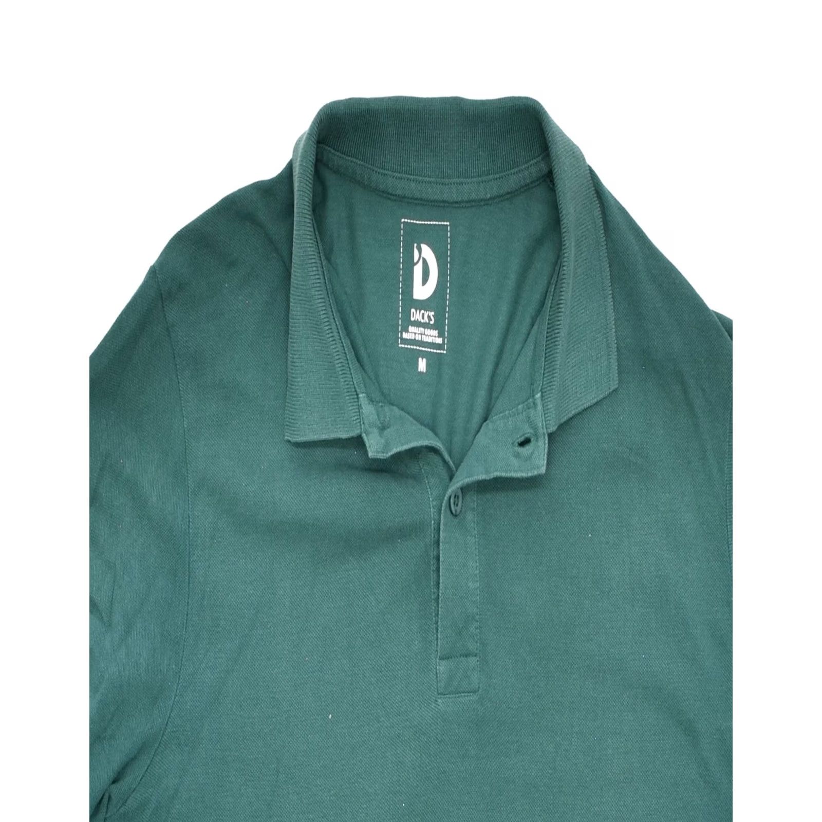 Vintage DACK'S Mens Polo Shirt Medium Green Cotton Size US M / EU 48-50 / 2 - 3 Thumbnail