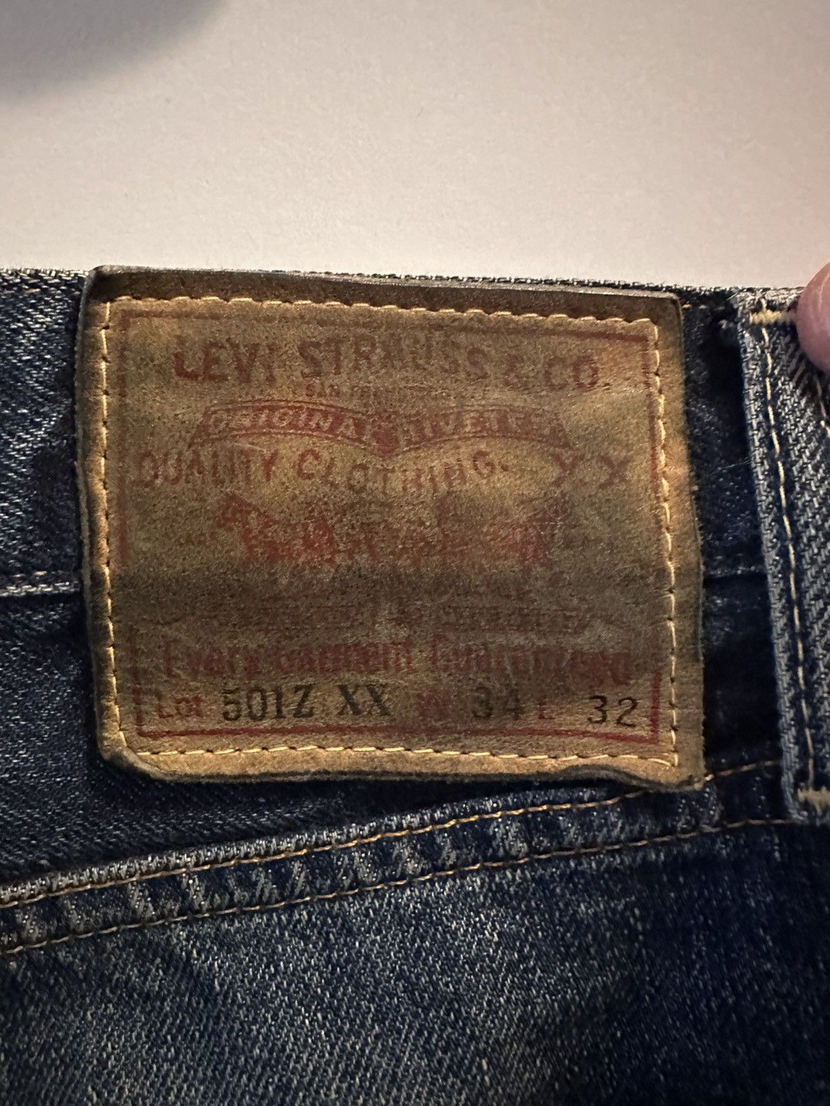 Levi's Vintage Clothing LVC 501z XX selvedge denim Size US 34 / EU 50 - 5 Thumbnail