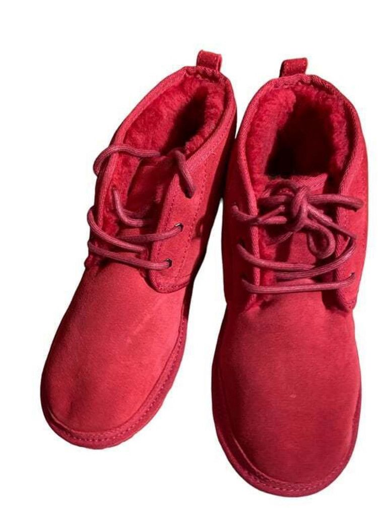 Ugg UGG's Neumel Red Suede Boots USM 6 USW 7 MSRP $130 Size US 6 / EU 39 - 2 Thumbnail
