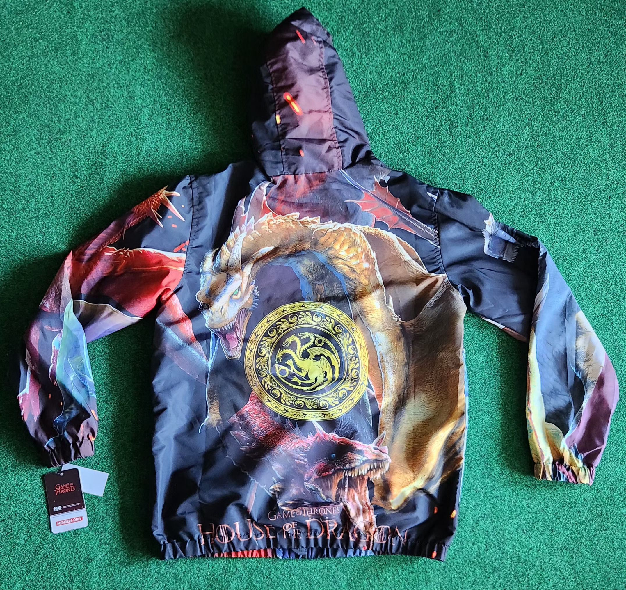 Members Only HBO Game of Thrones House of the Dragon Windbreaker Medium Size US M / EU 48-50 / 2 - 2 Thumbnail