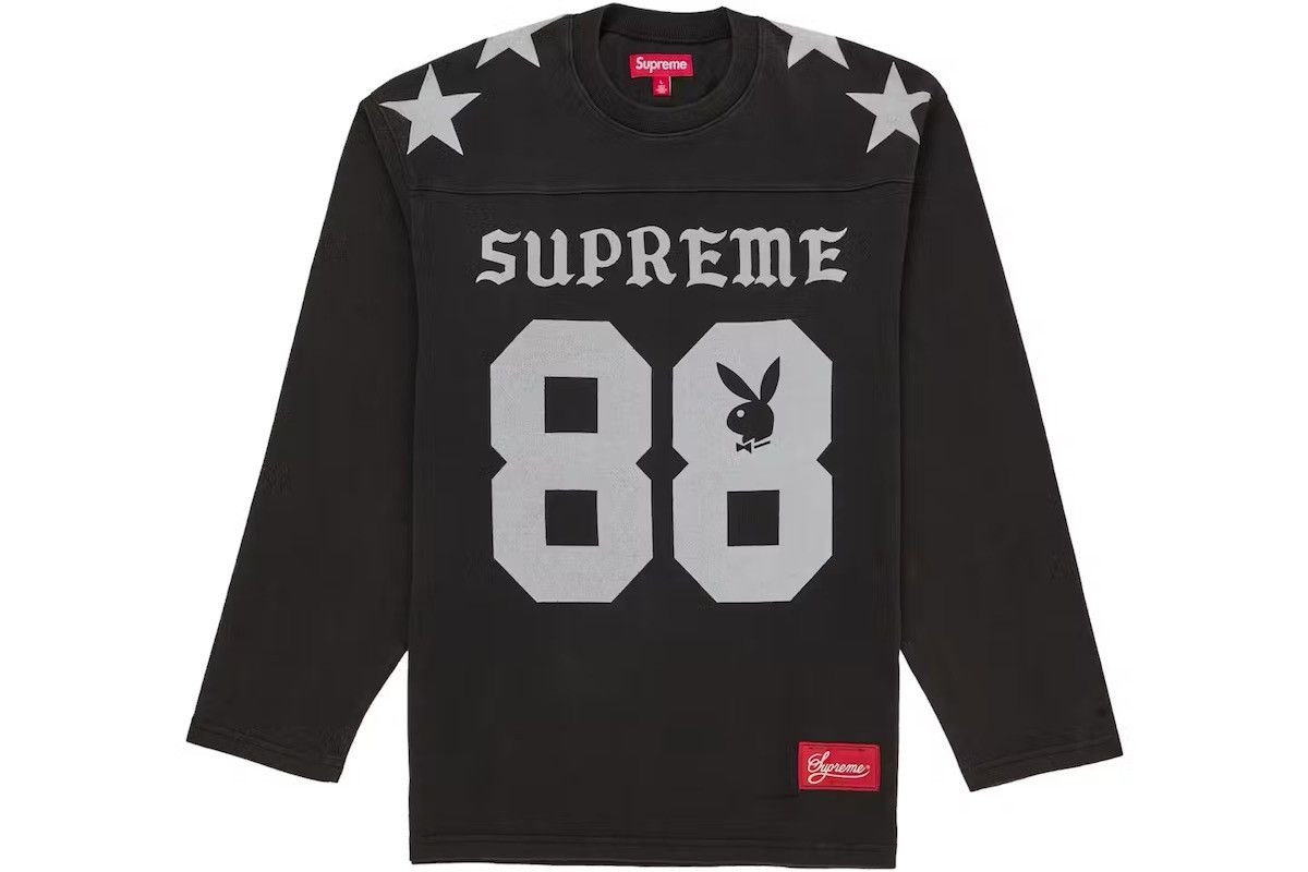 Supreme Supreme Affiliated Longsleeve Football Top Black - Large