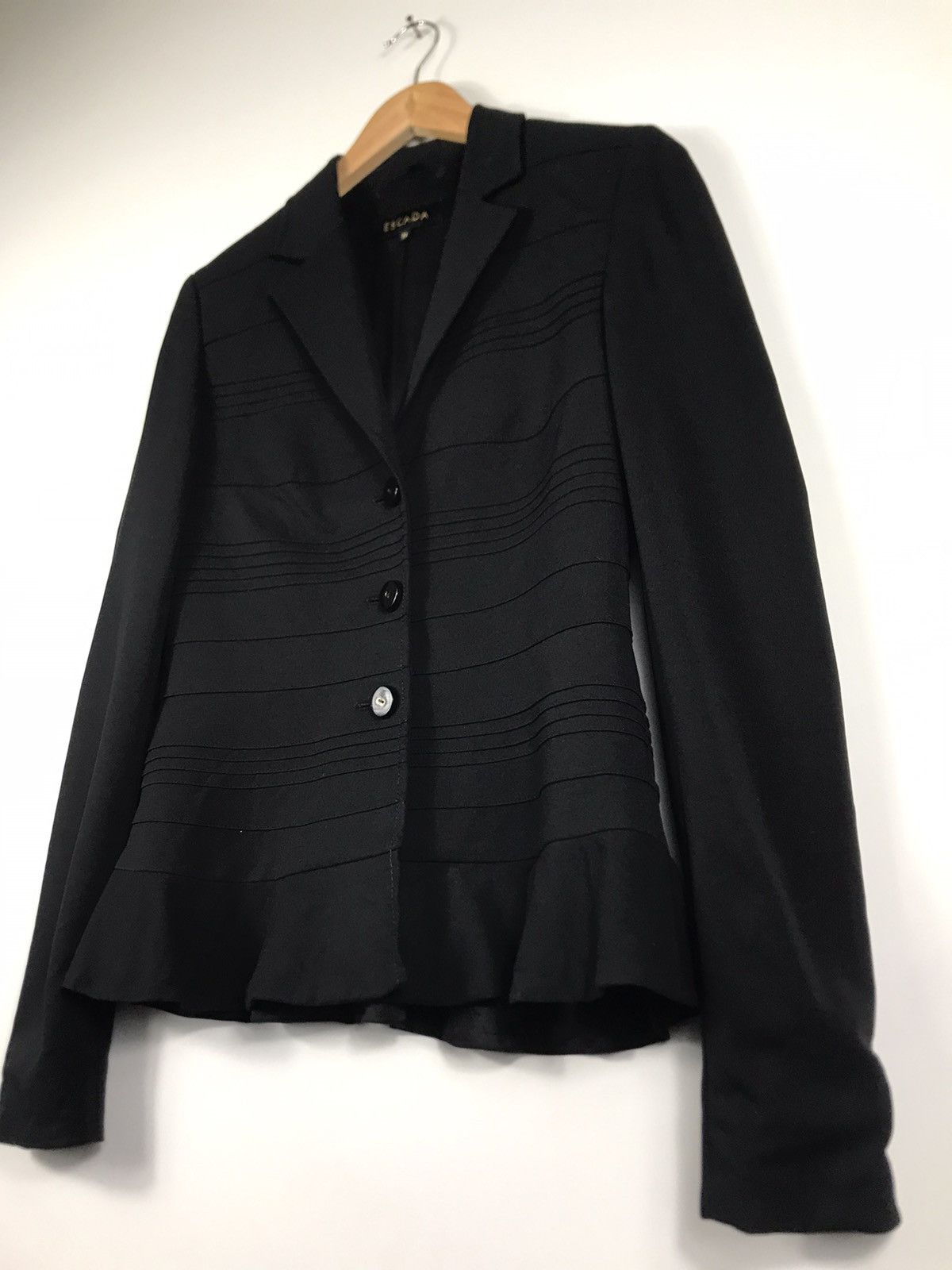 Escada 🔥Escada Viscose Single Breast Coat Jacket Size XS / US 0-2 / IT 36-38 - 3 Thumbnail