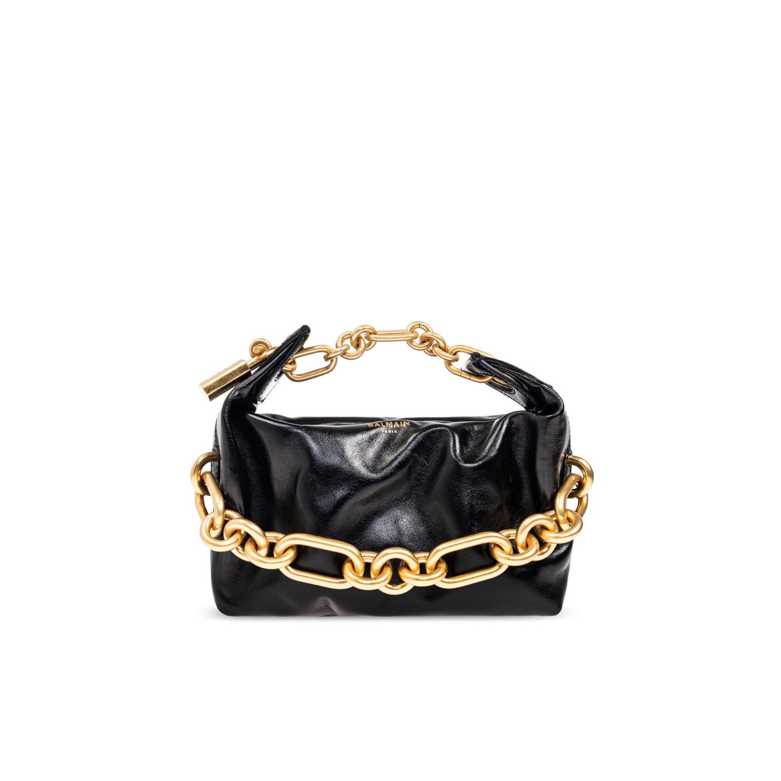 Balmain BALMAIN Sync Mini $1995 Black Leather Top Handle Bag New & A Size ONE SIZE - 1 Thumbnail