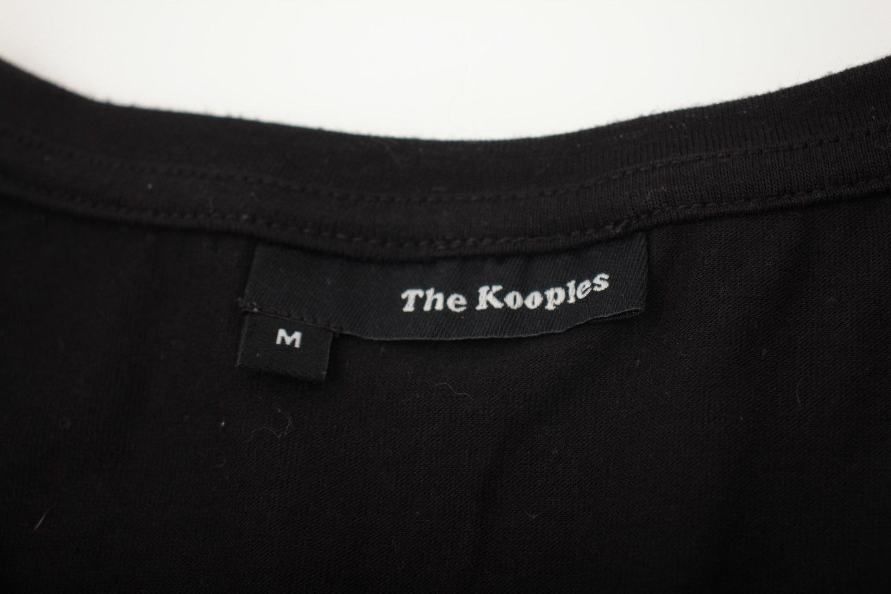 The Kooples The Kooples Leather Pocket Black Cotton T-shirt Size M / US 6-8 / IT 42-44 - 7 Thumbnail