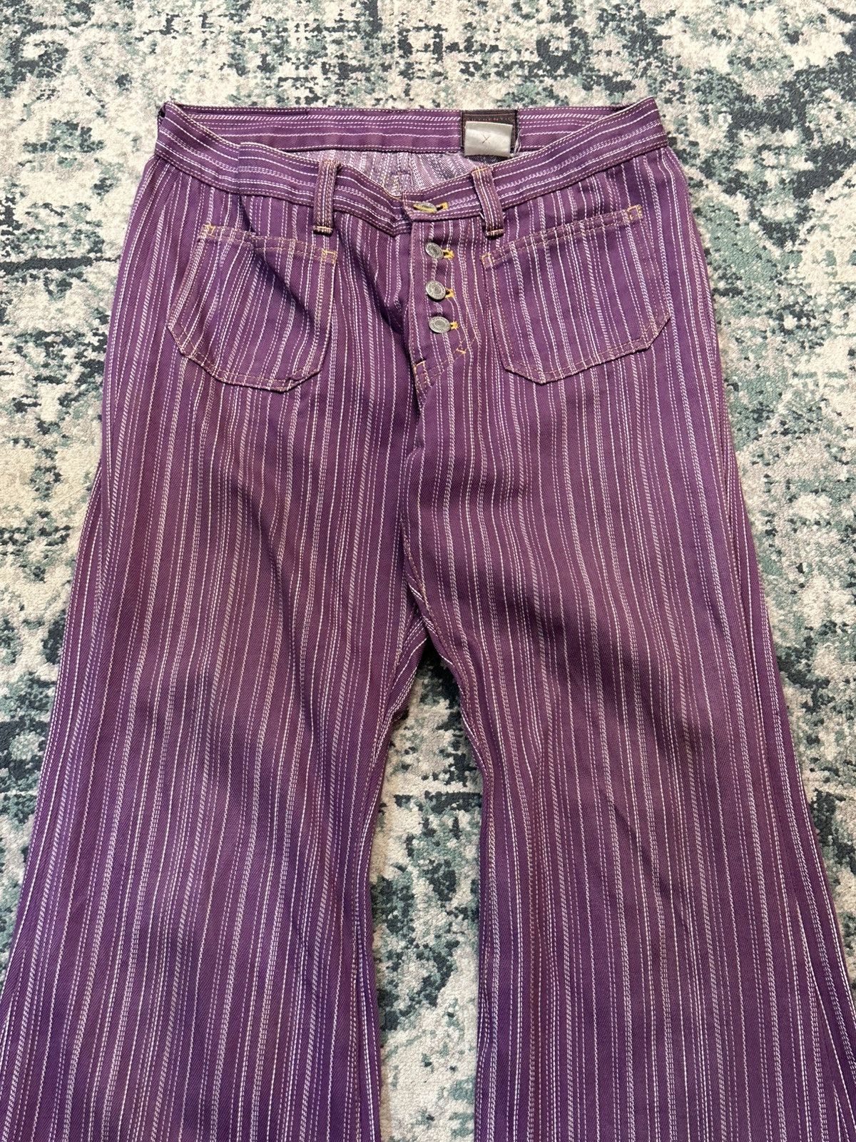 Japanese Brand Japanese Ozone Community Hickory Double Pocket Pants Size US 27 - 6 Thumbnail