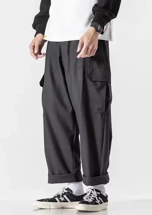 Other 20AW Indigo Union Japan Black Cargo Worker Pants Size US 34 / EU 50 - 3 Thumbnail