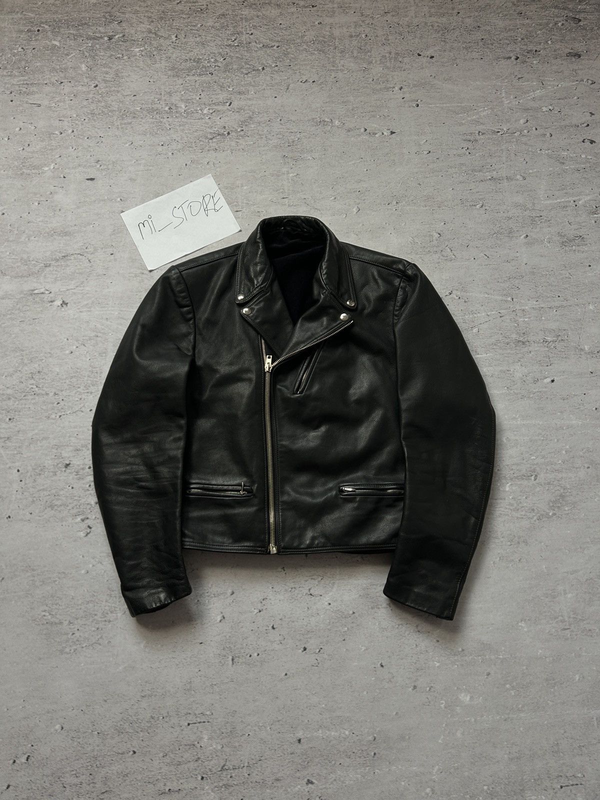 💥Vintage Real Leather Avant Garde Jacket 90s Italy Designer💥