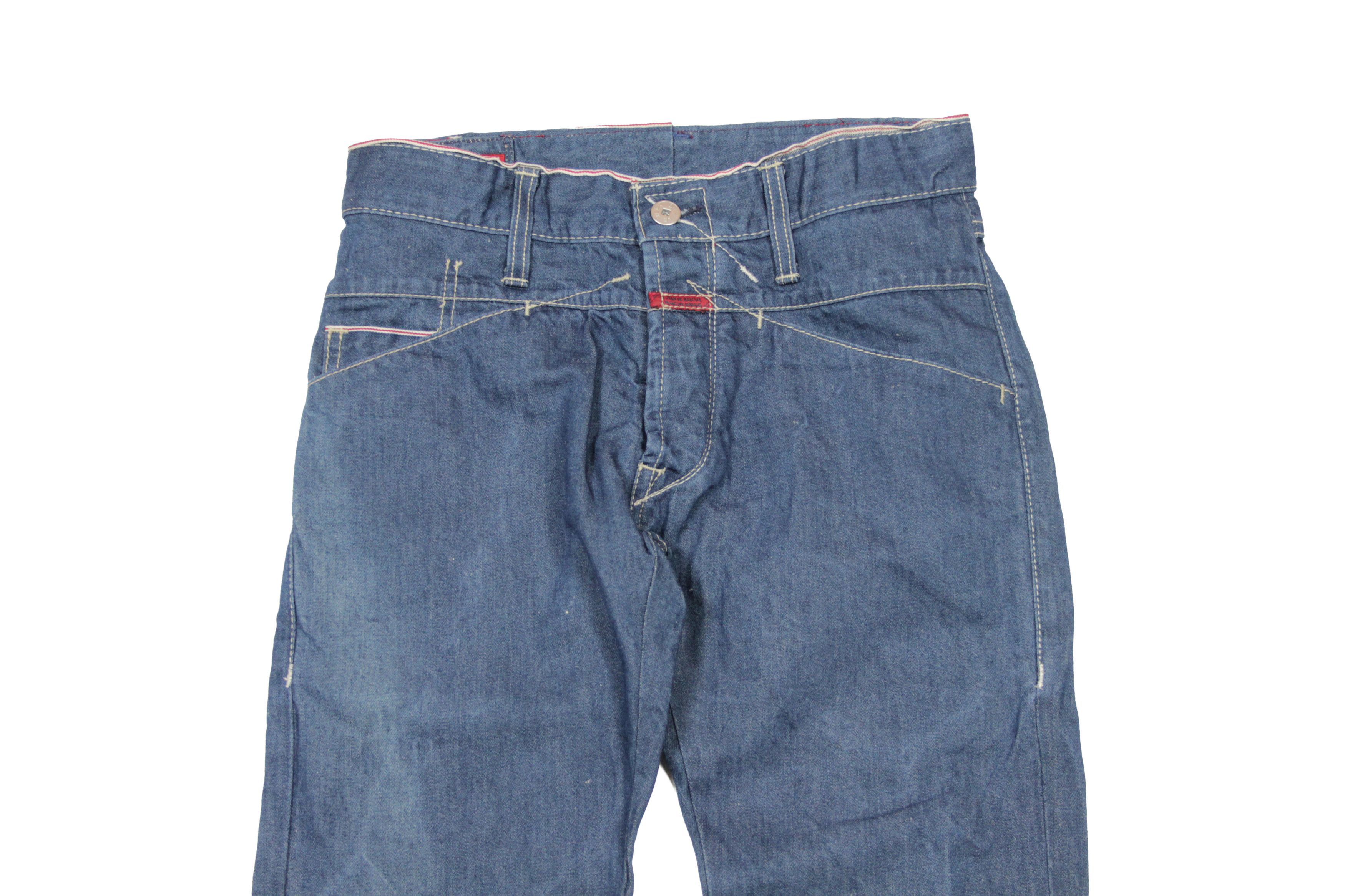 Marithe + Francois Girbaud 00S Y2K Cotton Linen Twisted Jeans Vintage Size 27" / US 4 / IT 40 - 3 Thumbnail