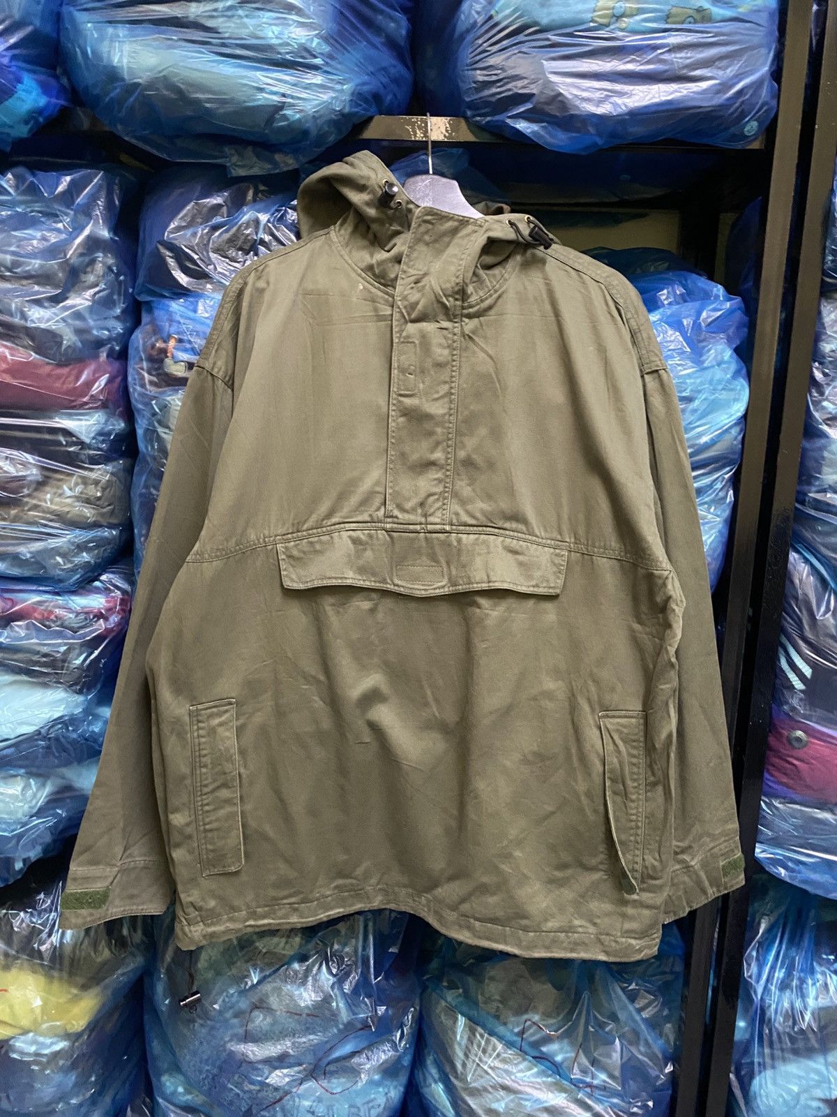 Other VINTAGE ARMY GREEN ANORAK JACKET Size US L / EU 52-54 / 3 - 1 Thumbnail