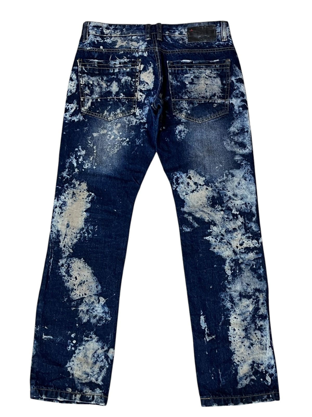 Japanese Brand SICK🔥KROME NEW YORK TYE DYE DISTRESSED STYLE JEANS Size US 31 - 2 Thumbnail