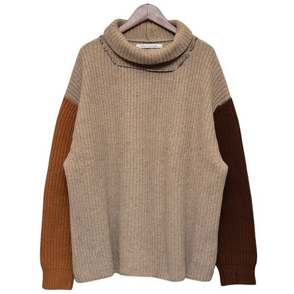 Children of the discordance AW21 Oversized Changeover High Neck Knit Sweater Size US S / EU 44-46 / 1 - 1 Thumbnail