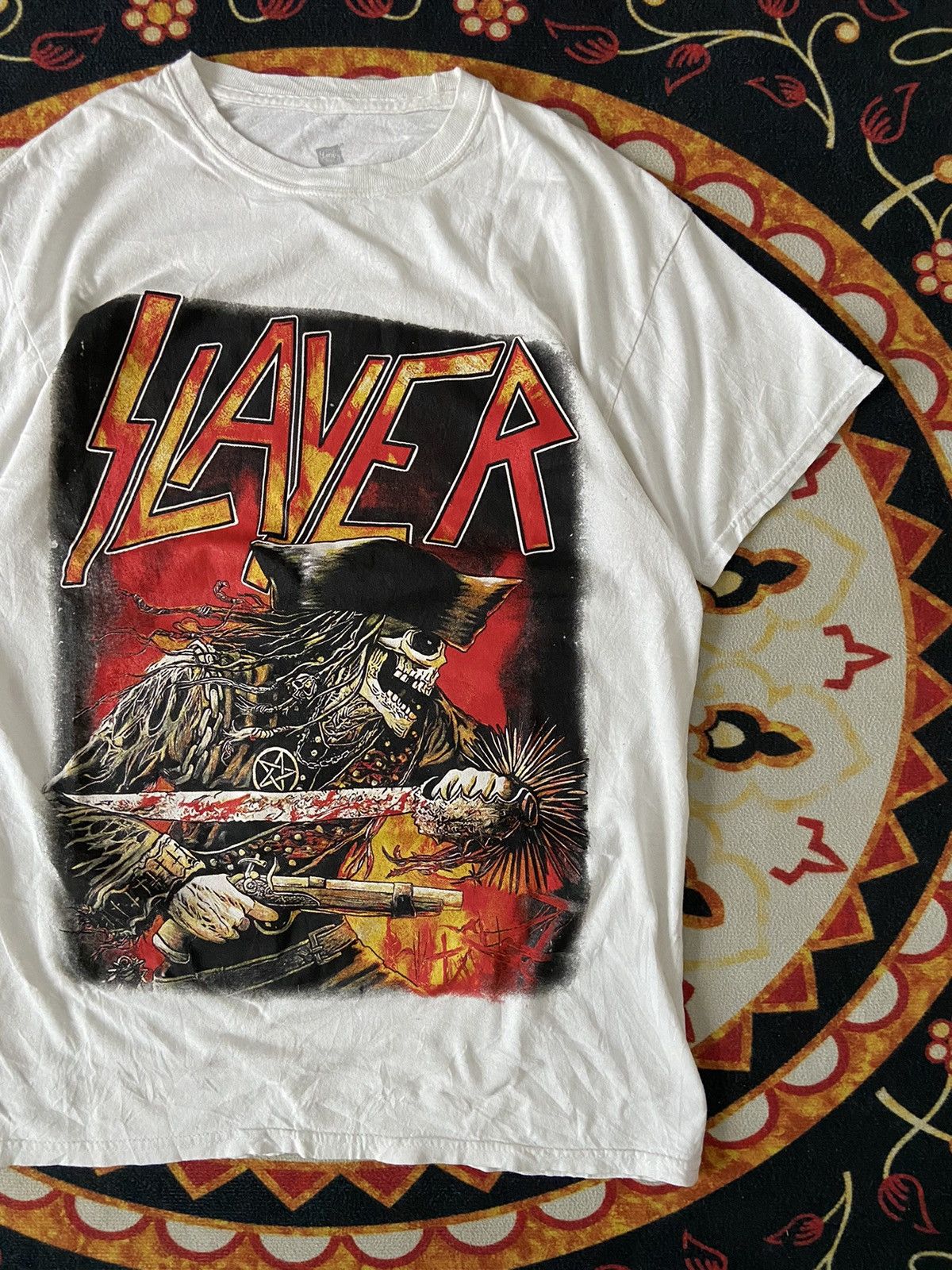 Band Tees × Vintage SLAYER BAND TEE Size US M / EU 48-50 / 2 - 3 Thumbnail