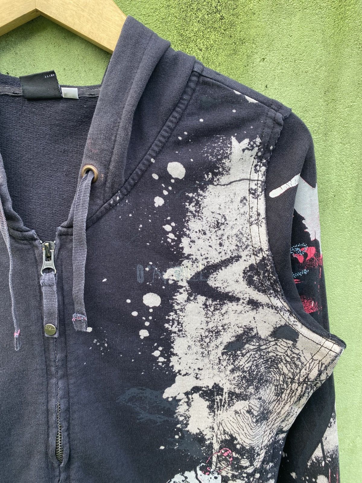 O'Neill Vintage O’Neill Zip Hoodie Paint Splatter Distressed Grunge Size US M / EU 48-50 / 2 - 4 Thumbnail