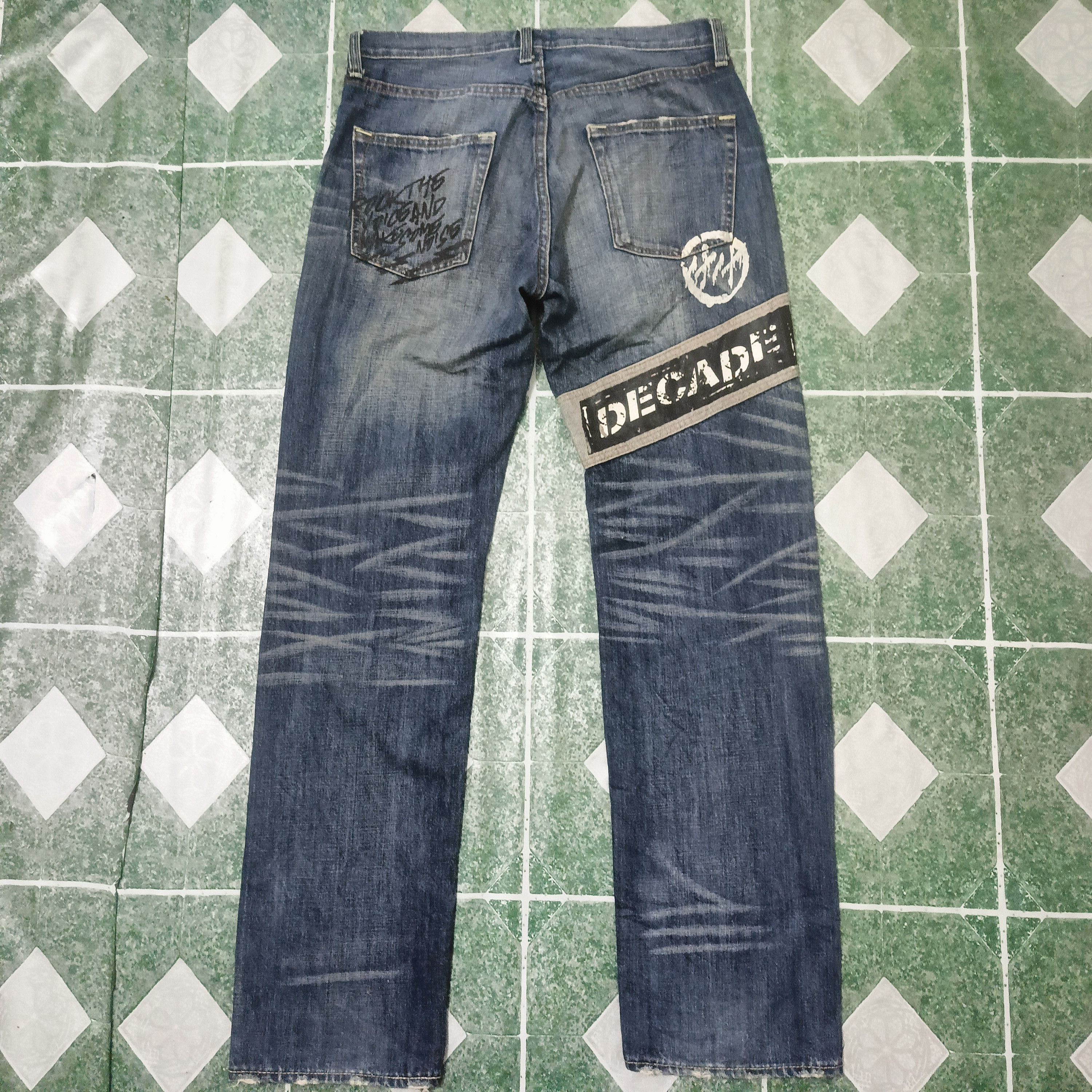 If Six Was Nine Rare Double Dog Distressed Denim Japan jeans Size US 32 / EU 48 - 14 Thumbnail
