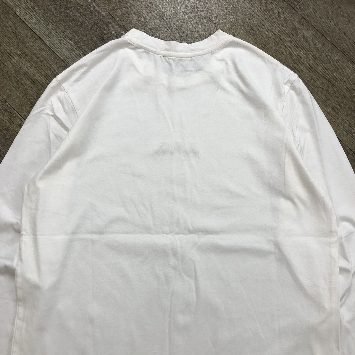 A.P.C. A.P.C Paris Spell Out Small Logo Embroidered Longsleeve Tee Size US S / EU 44-46 / 1 - 10 Thumbnail