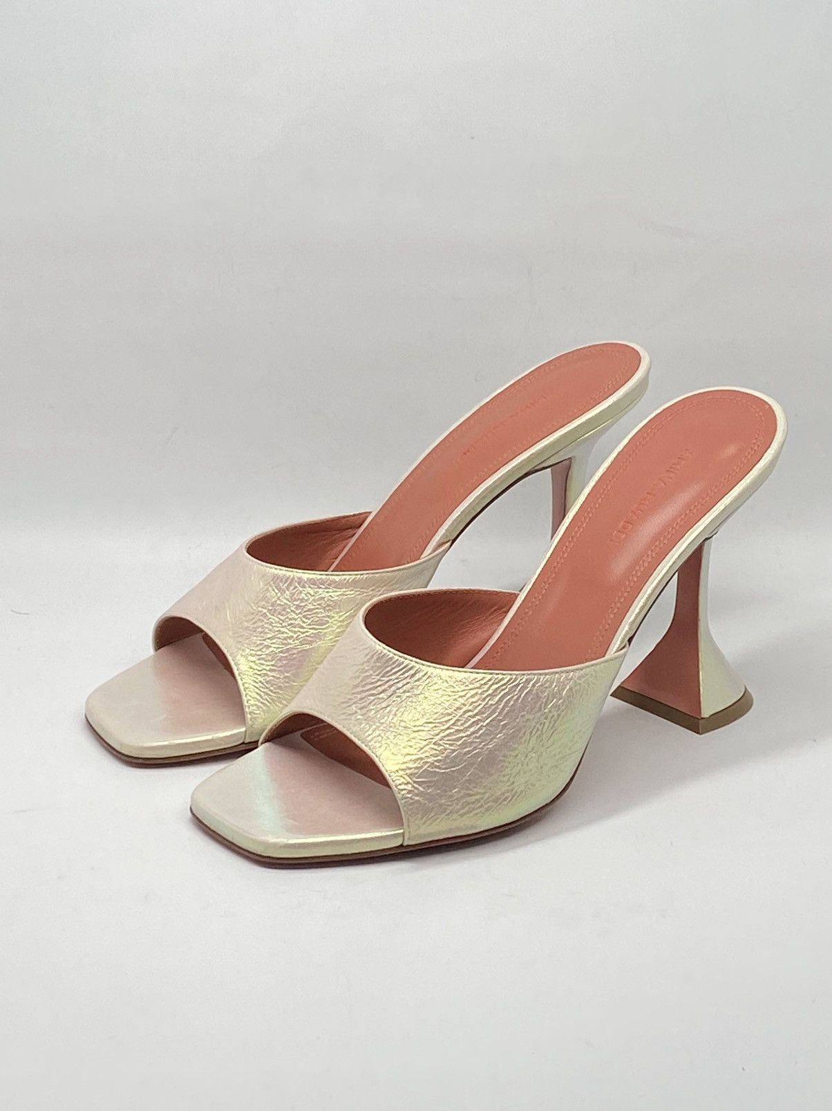 Amina Muaddi Amina Muaddi Lupita Holographic Leather Mule size 39 Size US 9 / IT 39 - 5 Thumbnail