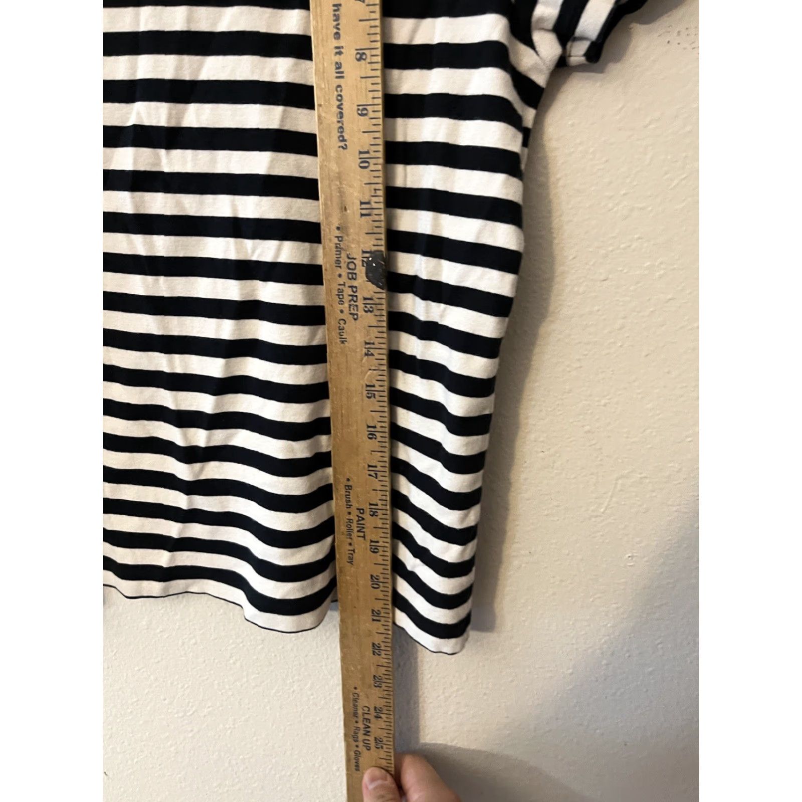 Lands' End Lands' End Striped T-Shirt Women's Size S Blue Short Sleeve Casual Knit Size S / US 4 / IT 40 - 4 Thumbnail