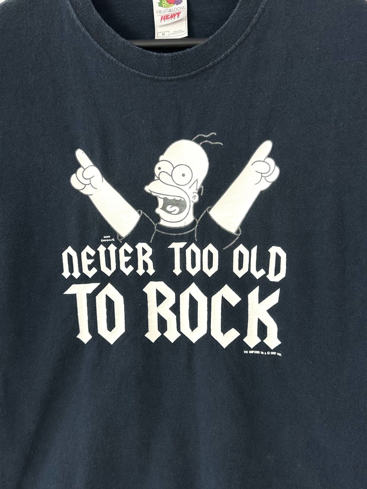 Vintage Vintage The Simpsons Printed Black Short Sleeve T-shirt Size US M / EU 48-50 / 2 - 3 Thumbnail