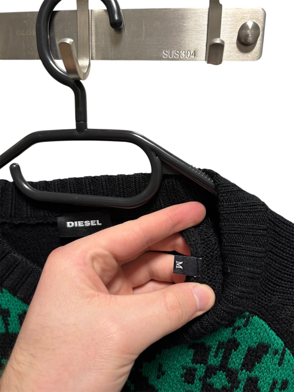 Diesel Y2K Diesel Sweter Japanese Style Big Logo Luxury Designer Size US M / EU 48-50 / 2 - 5 Thumbnail