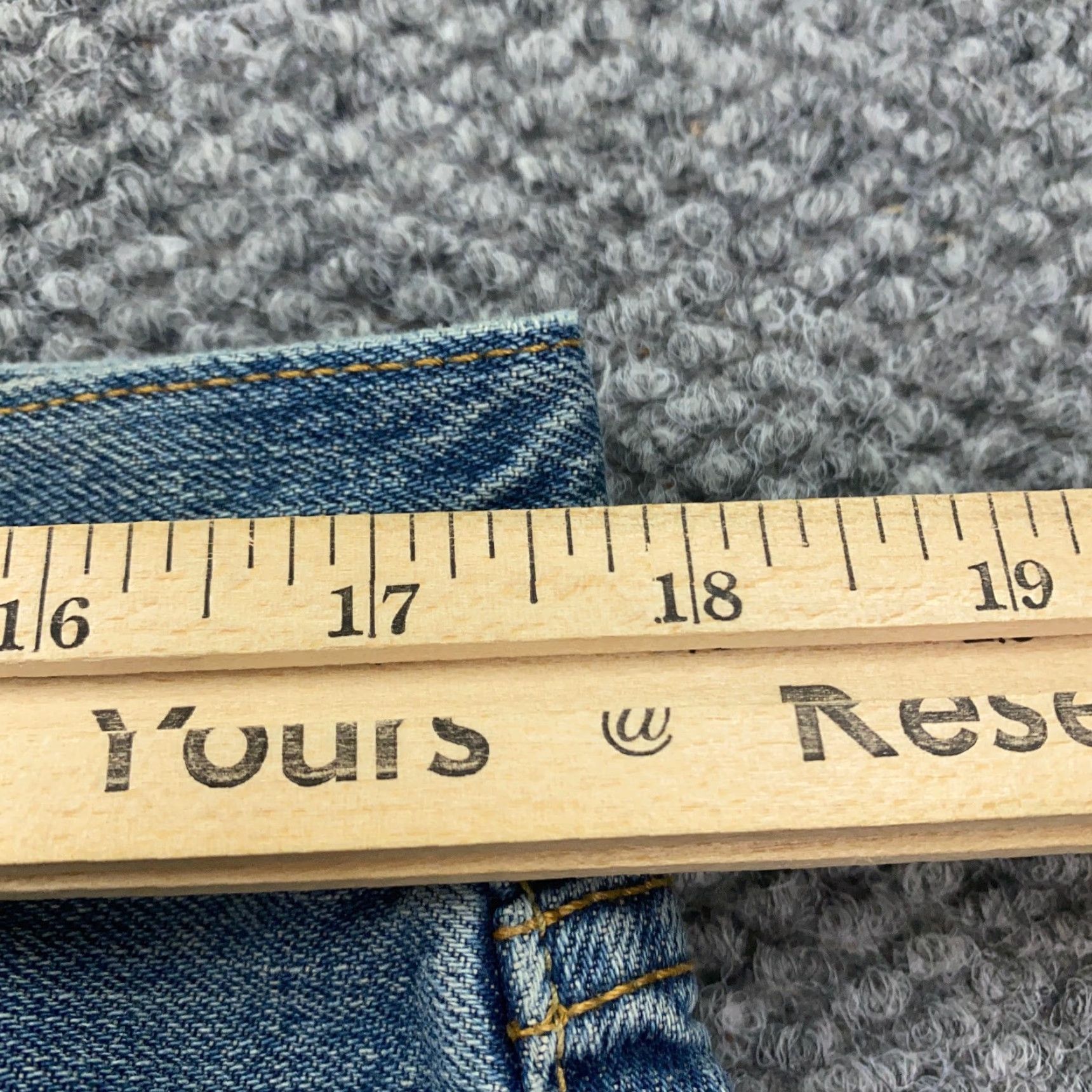 Levi's VTG Levi's 501 Jeans Mens 36x30 Straight Denim Distressed 90s Blue Button Fly Slim Regular 5-Pocket Design Mens Size US 36 / EU 52 - 7 Thumbnail