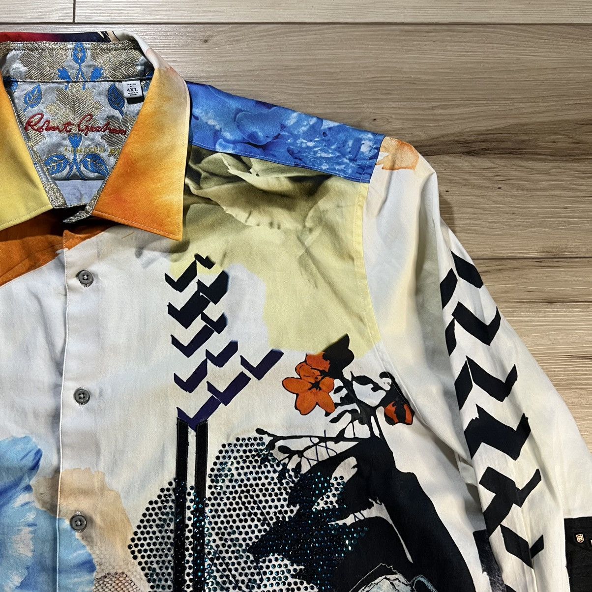 Robert Graham Robert Graham Zero to Sixty Abstract Button Down Shirt Size US XXL / EU 58 / 5 - 4 Thumbnail