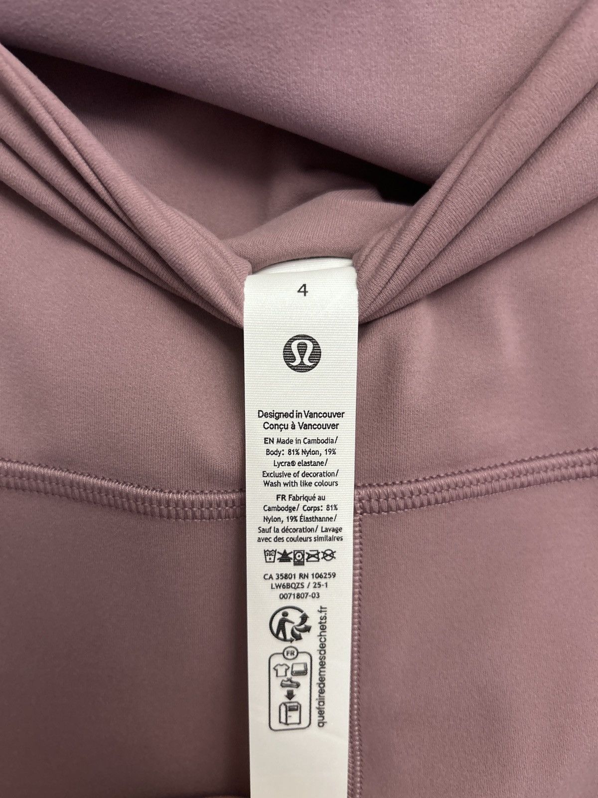 Lululemon NWT Lululemon Align size 6 23” leggings lavander lux Size 27" / US 4 / IT 40 - 5 Thumbnail