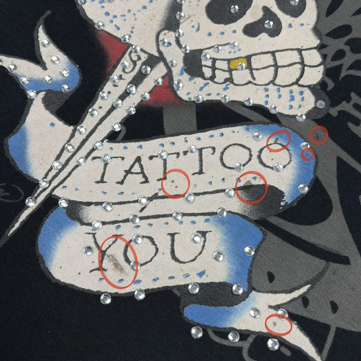 Ed Hardy Vintage Ed Hardy y2k skulls big logo tee 90’s Size US L / EU 52-54 / 3 - 8 Thumbnail
