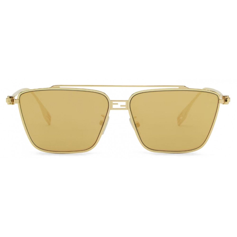 Fendi o1s1wg111224 Size: OS / Baguette Sunglasses in Gold Size ONE SIZE - 1 Thumbnail