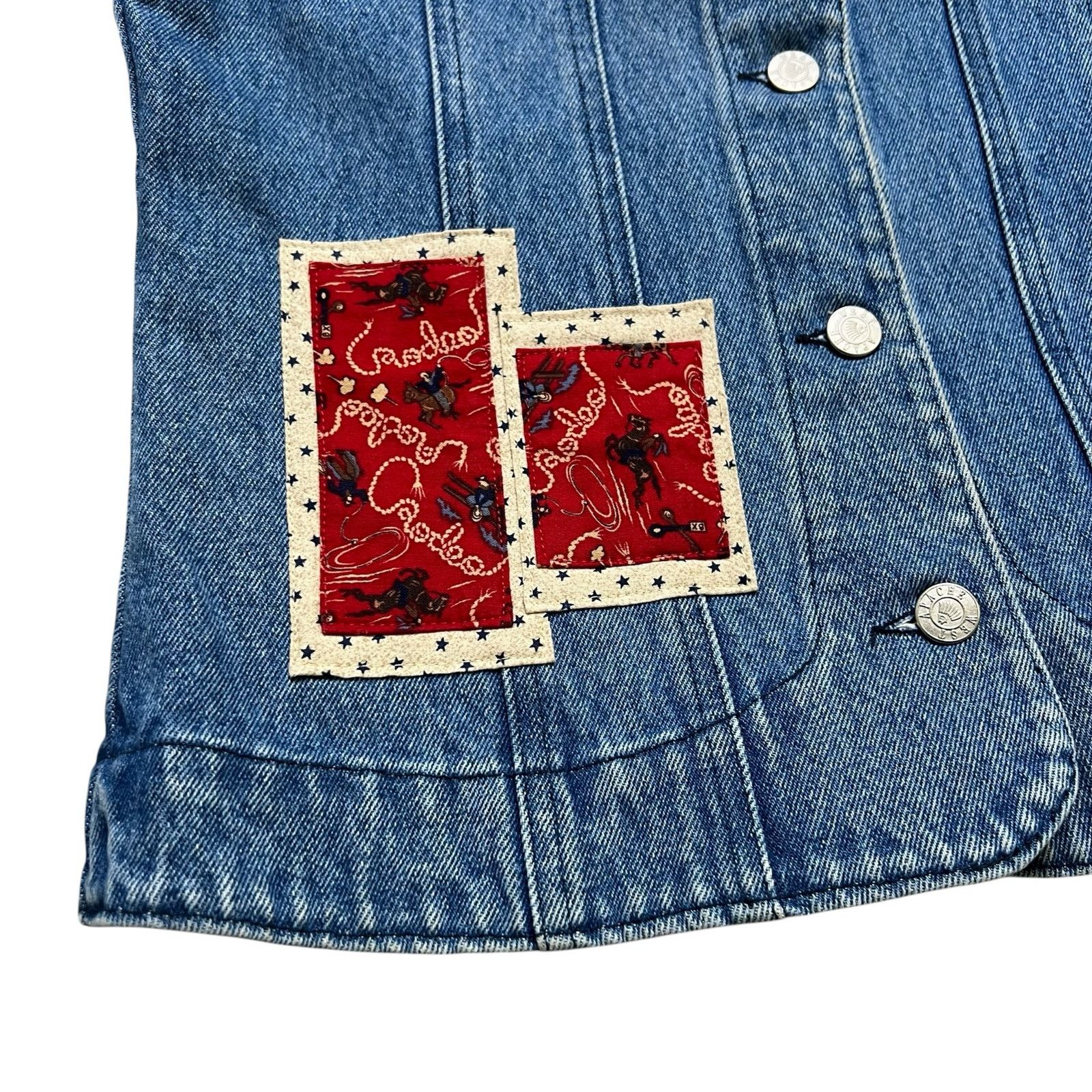 Vintage Vintage Denim Vest Western Cowboy Women Size M Size M / US 6-8 / IT 42-44 - 5 Thumbnail