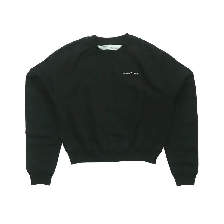 Off-White Off-White Crew Neck Long Sleeve Black Sweatshirt 0079 Size US S / EU 44-46 / 1 - 1 Thumbnail
