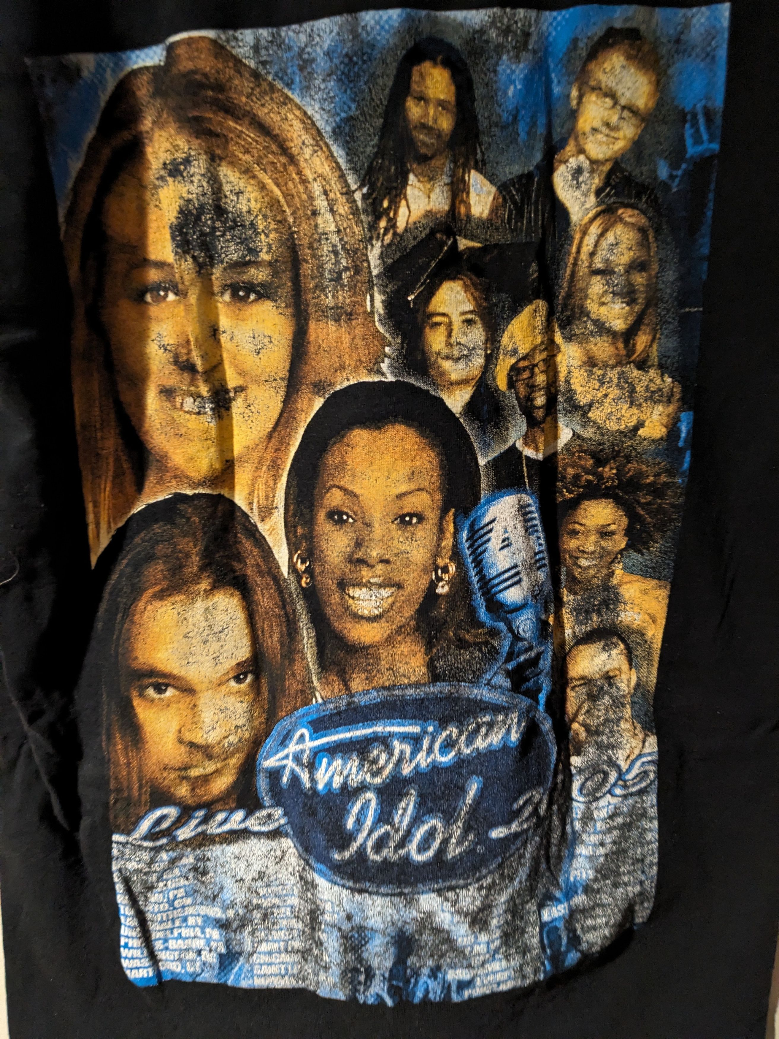 Band Tees × Vintage Vintage 2005 American Idol Live Tour Black Small T-Shirt Size US S / EU 44-46 / 1 - 5 Thumbnail
