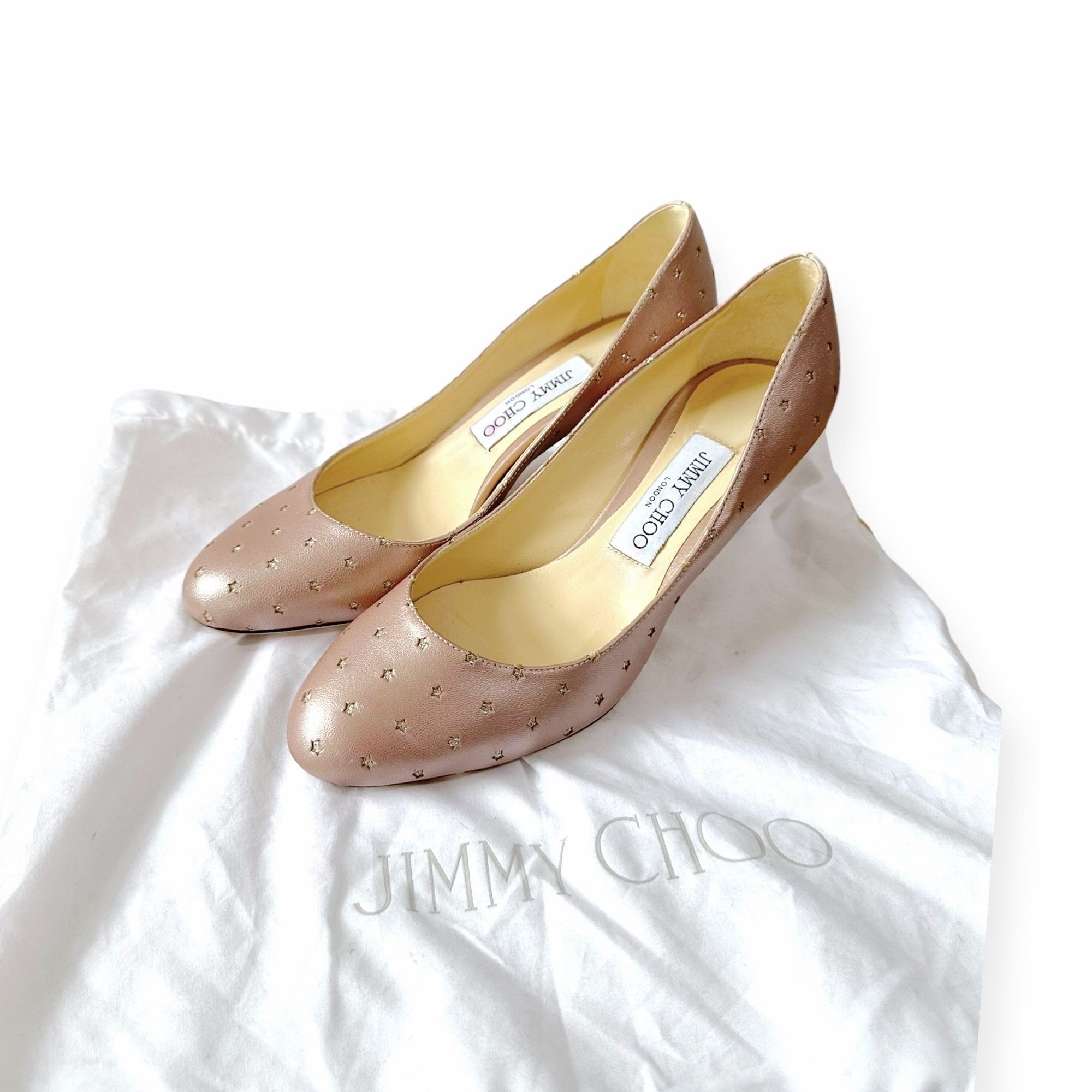 Jimmy Choo Jimmy Choo Bridget 65 Round Toe Pearlized Pump, Star crystal Size US 7 / IT 37 - 3 Thumbnail