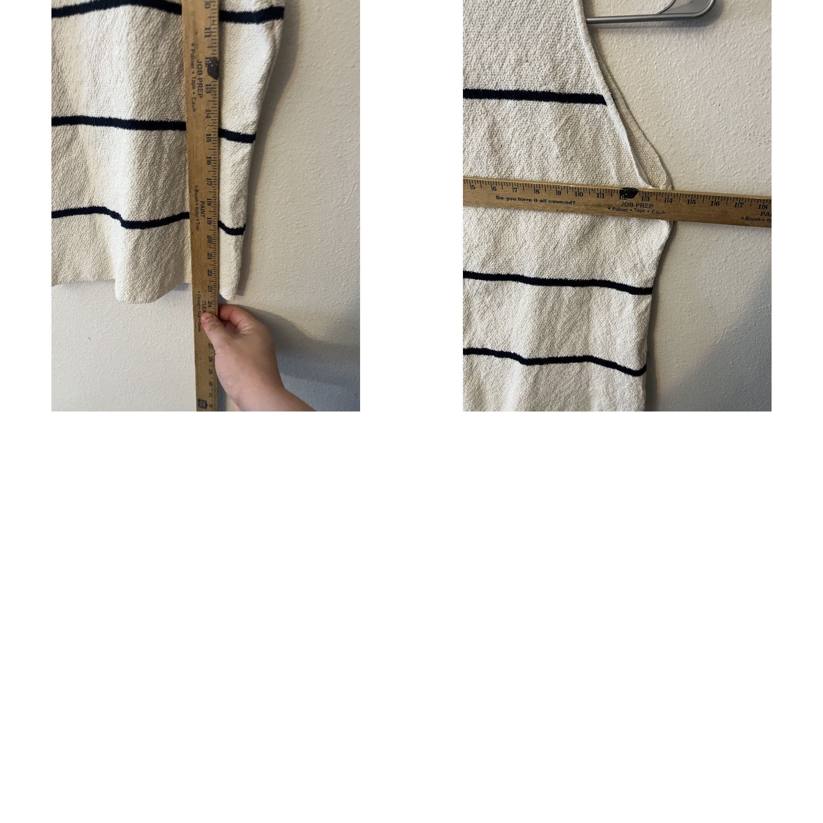 Zara Zara Shirt Women's M White Striped Halter Top Sleeveless 90s Skater Sexy Basic Casual Size M / US 6-8 / IT 42-44 - 8 Thumbnail