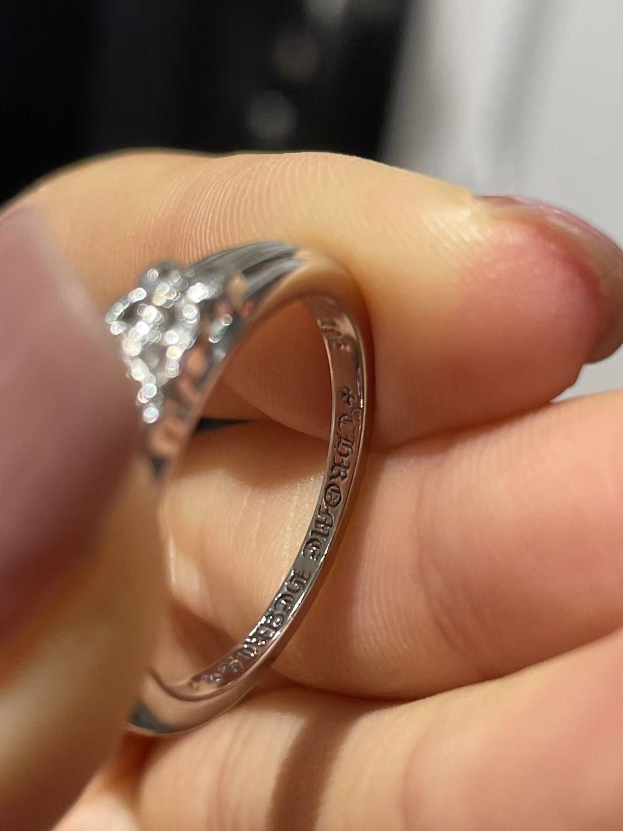 Chrome Hearts Chrome Hearts 18K White Gold Diamonds Baby Dagger Ring Size ONE SIZE - 14 Thumbnail