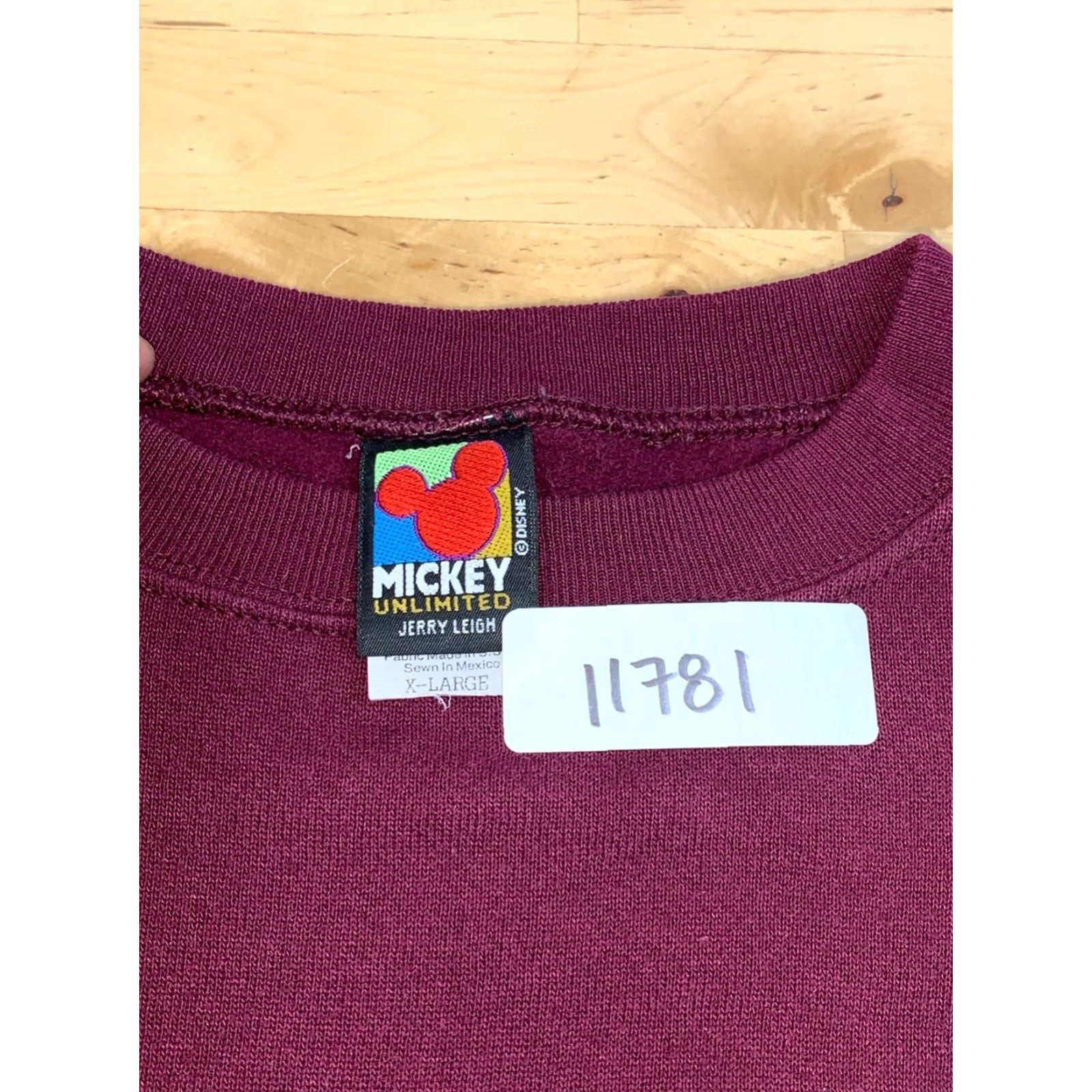 Mickey Unlimited VINTAGE Mickey Mouse Sweatshirt Unisex Adults XL Red Mickey Unlimited Pullover 11781 Size US XL / EU 56 / 4 - 2 Thumbnail