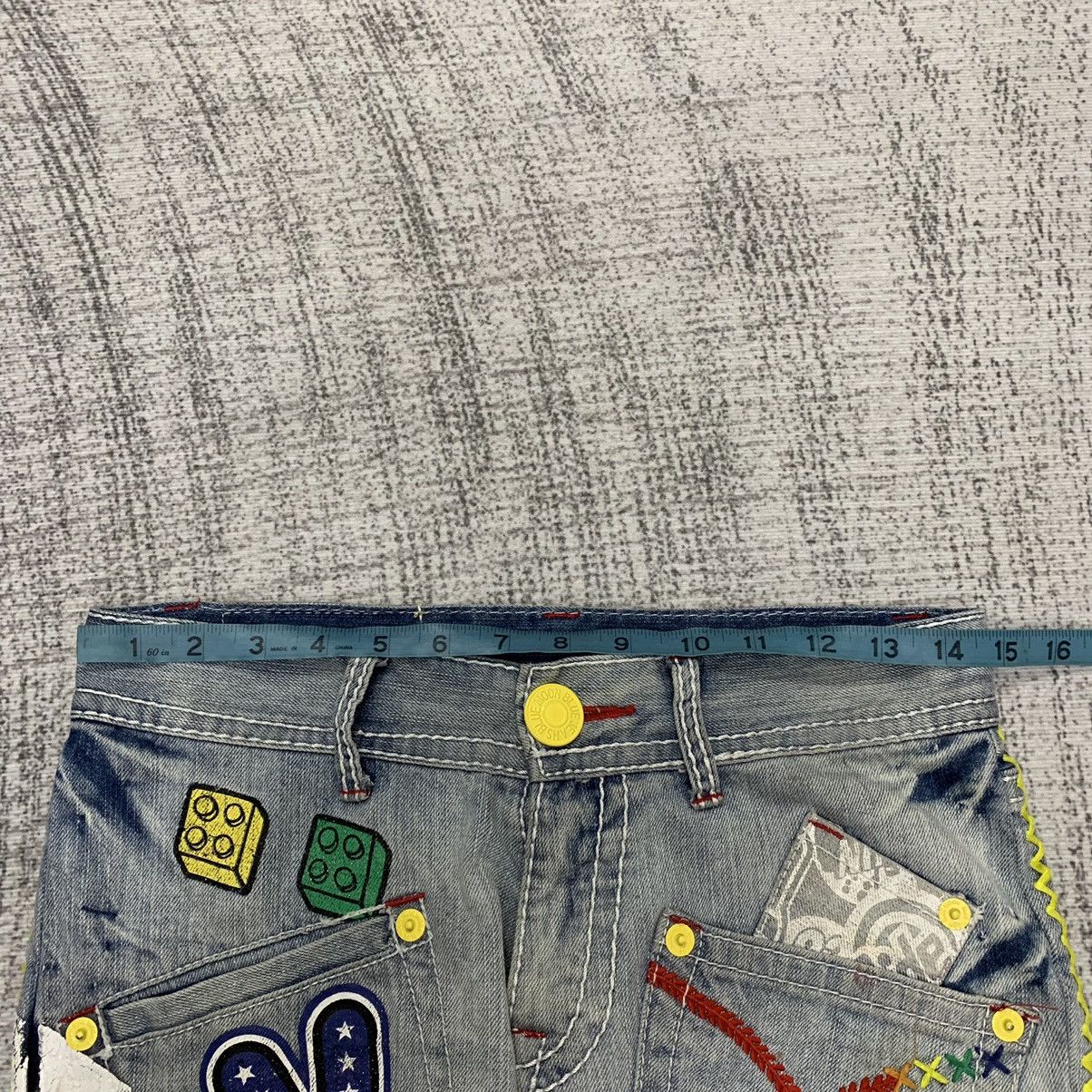 Japanese Brand × Vintage Blue Moon Blue Distressed Jeans Size US 29 - 12 Thumbnail