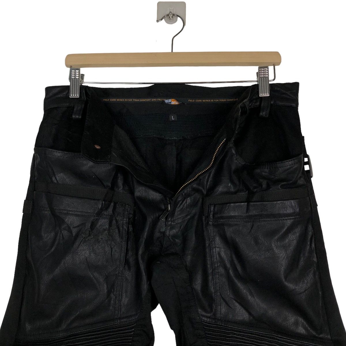 Hysteric Glamour 🔥Vintage Soft Leather Biker Pants Corduro Fabric Japan Size US 33 - 12 Thumbnail