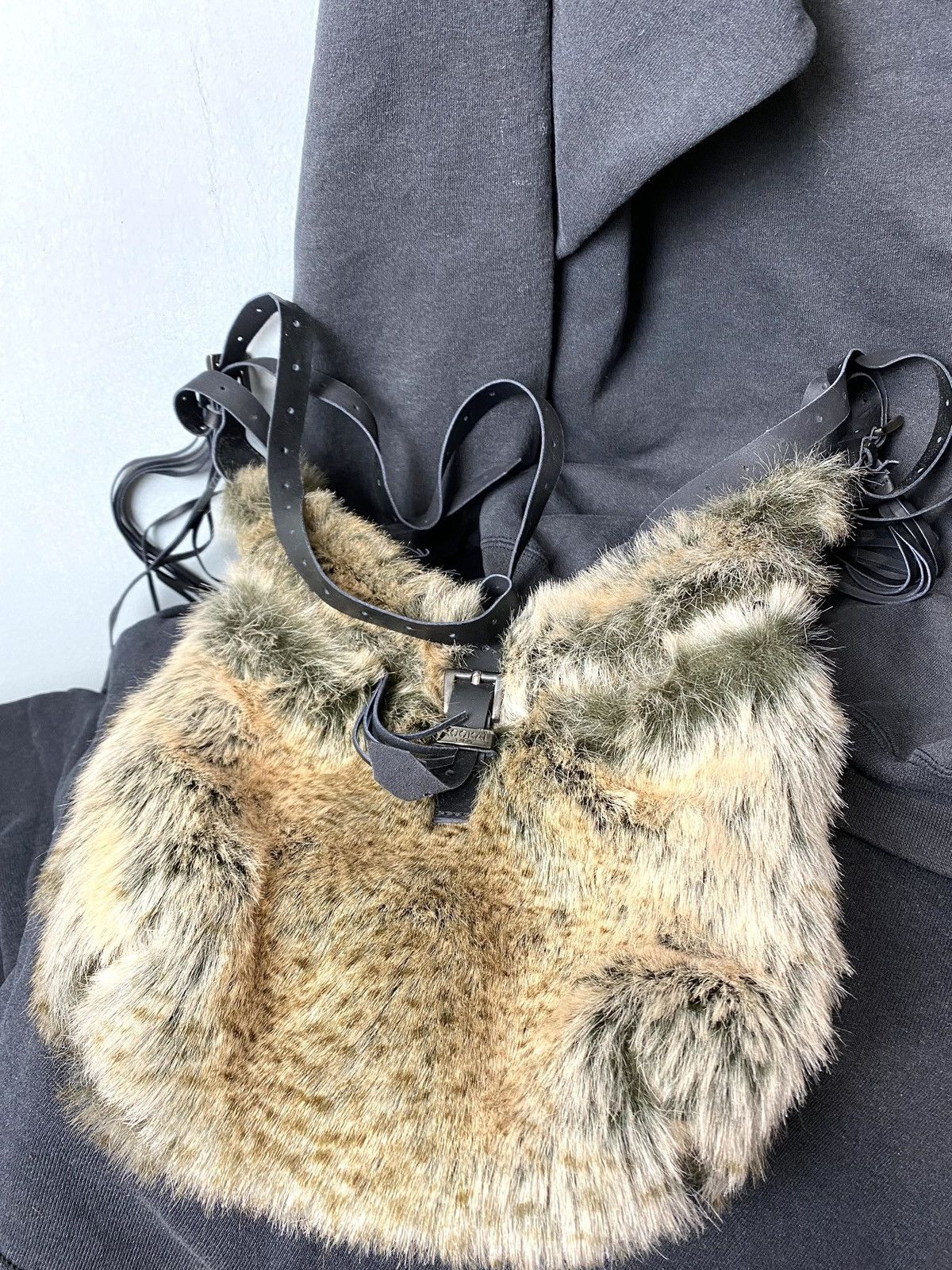 Vintage Vintage Fuzzy Mohair Y2K Bag Japan Style Size ONE SIZE - 6 Thumbnail