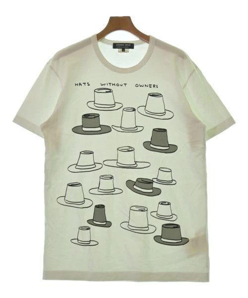 Comme des Garcons Homme Deux T-Shirts Hats Print Short Sleeve Cotton Crewneck White Size US L / EU 52-54 / 3 - 1 Thumbnail