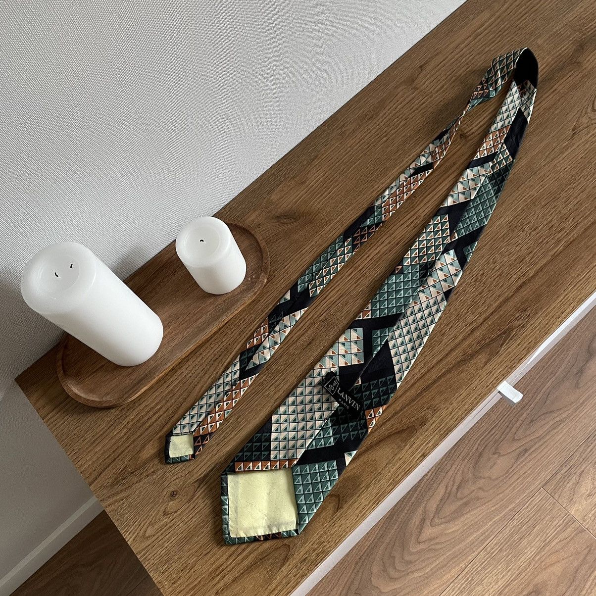 Lanvin Vintage Lanvin Paris Tie Silk Old Money 90s Style USA Size ONE SIZE - 4 Thumbnail