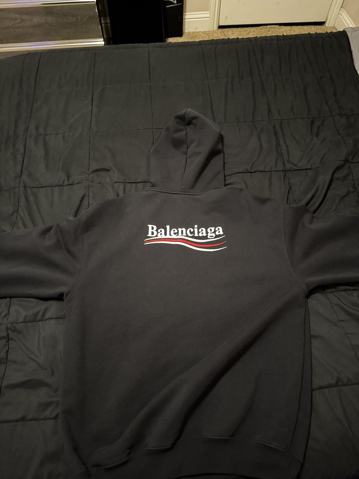 Balenciaga Balenciaga Political Campaign Hoodie 'Black' Size US M / EU 48-50 / 2 - 5 Thumbnail