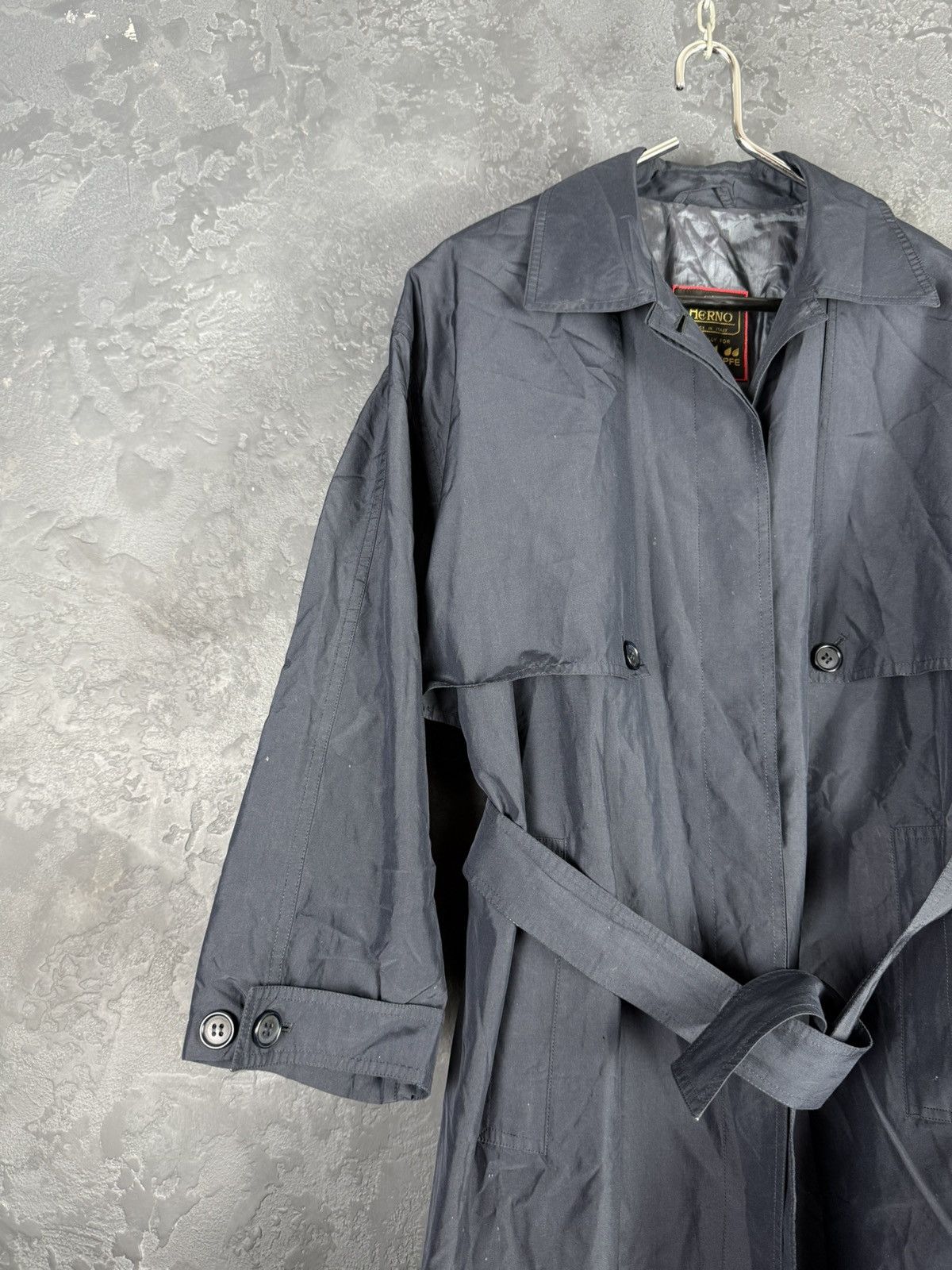 Herno HERNO Vintage Made in Italy Light Belted Trench Coat Size L / US 10 / IT 46 - 5 Thumbnail