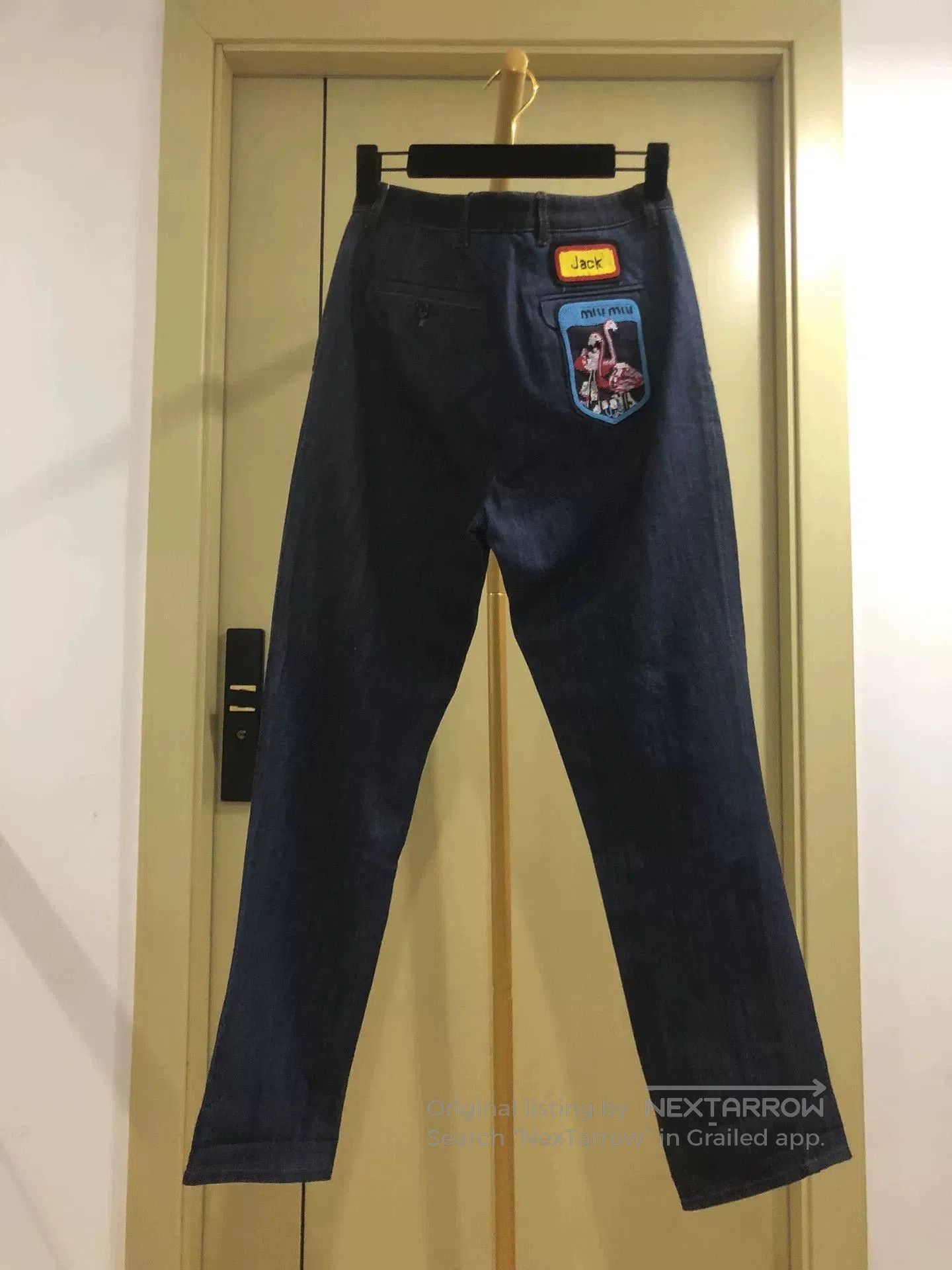 Miu Miu Miu Miu Denim Pants with Embroidery. Size 27" / US 4 / IT 40 - 2 Thumbnail