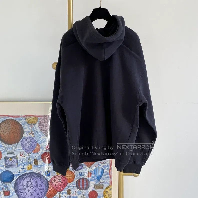 Balenciaga Balenciaga Black Letter Logo Hooded Sweatshirt Size US M / EU 48-50 / 2 - 2 Thumbnail