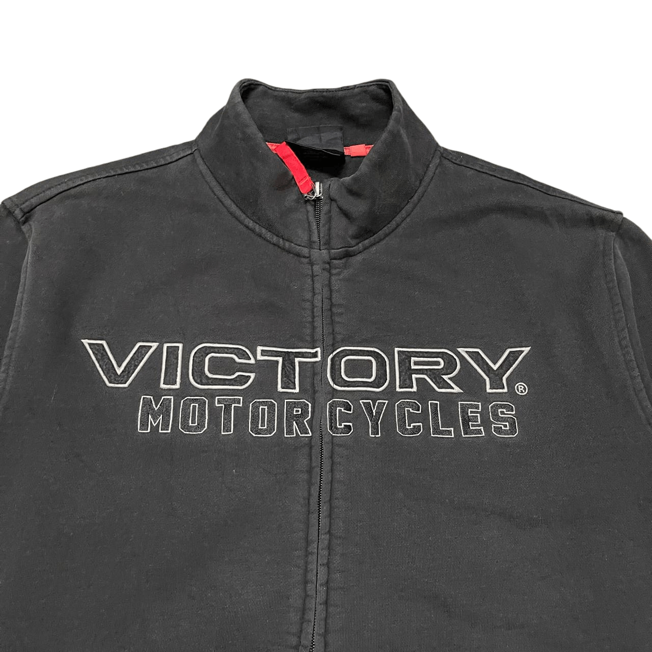 Harley Davidson Vintage 90's Victory Motorcycle Sweater Jacket Size US M / EU 48-50 / 2 - 2 Thumbnail