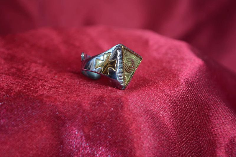 Jewelry Llluminati New Design Jewelry Rings Chrome Ring (Size 7-13) Size ONE SIZE - 6 Thumbnail