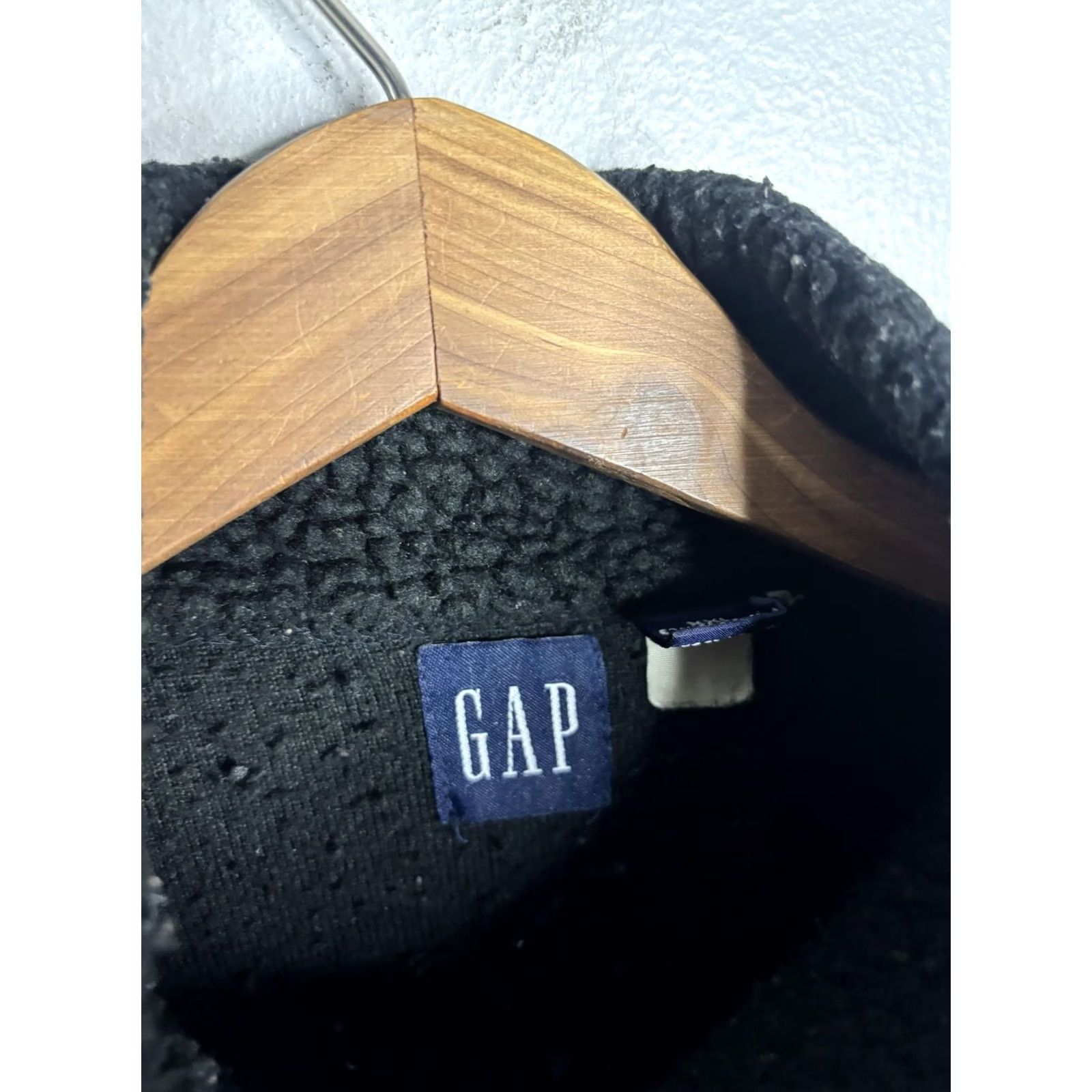 Gap Gap Mens 2XL Black Sherpa Fleece Pullover Sweater Half Zip Jacket Warm Cozy 6516 Size US XXL / EU 58 / 5 - 4 Thumbnail