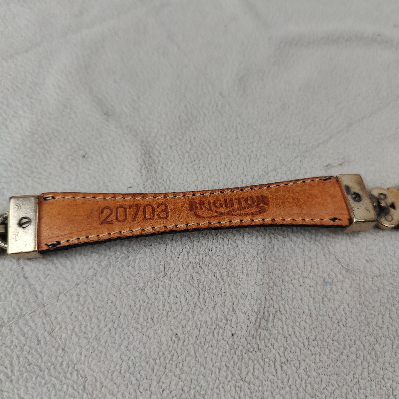 Other Vintage Brighton Leather Belt Womens Medium Metal Size ONE SIZE - 6 Thumbnail