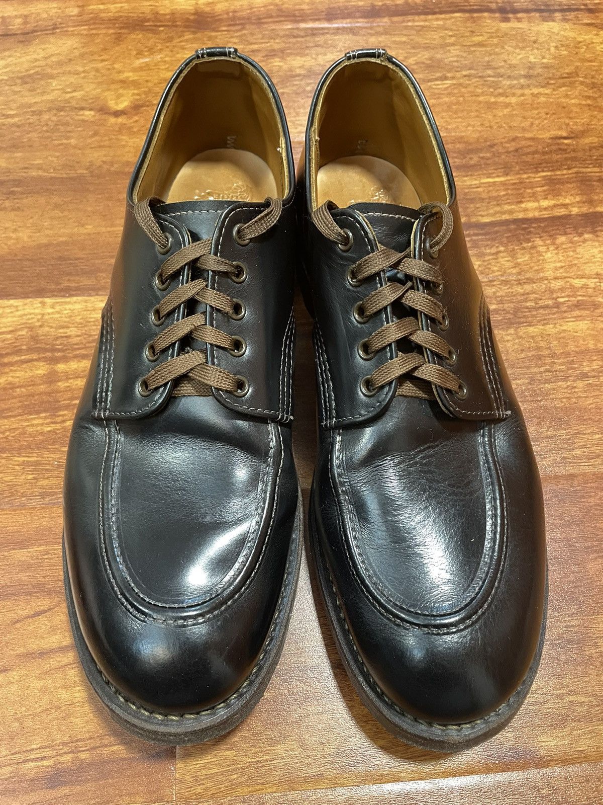 Clinch Boots x Red Wing Heritage 8070 1930S Sports Oxford Moc Toe Shoes in Black, Men's (Size 10)